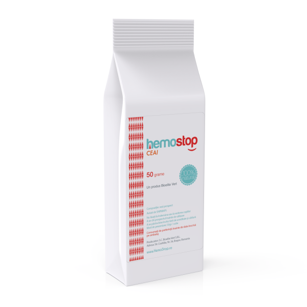 Ceai pentru hemoroizi, HemoStop, 50gr, cu efect antiinflamator, tonic venos, antioxidant - Image 3