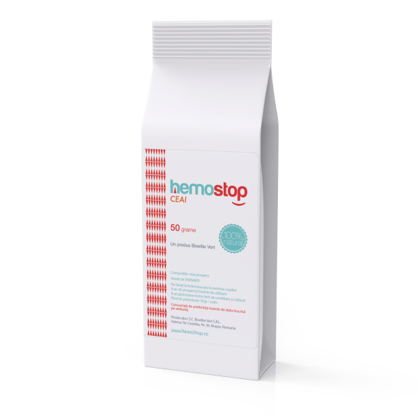 Ceai pentru hemoroizi, HemoStop, 50gr, cu efect antiinflamator, tonic venos, antioxidant - Image 4