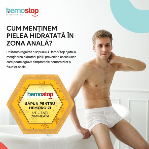 Pachet de sapunuri pentru hemoroizi, HemoStop® pentru dimineata, zi si noapte, 3x100g - Image 14