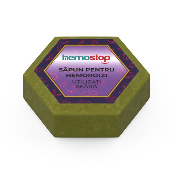 Pachet de sapunuri pentru hemoroizi, HemoStop® pentru dimineata, zi si noapte, 3x100g - Image 4