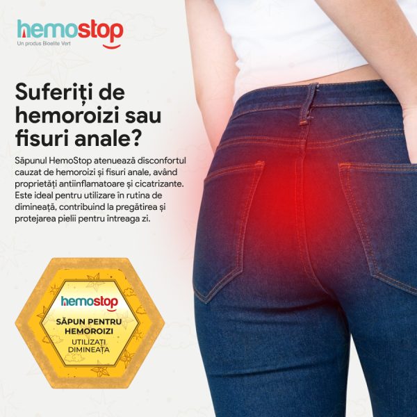 Sapun pentru hemoroizi, HemoStop® pentru dimineata, cu efect calmant, antiinflamator, cicatrizant, 100g - Image 14