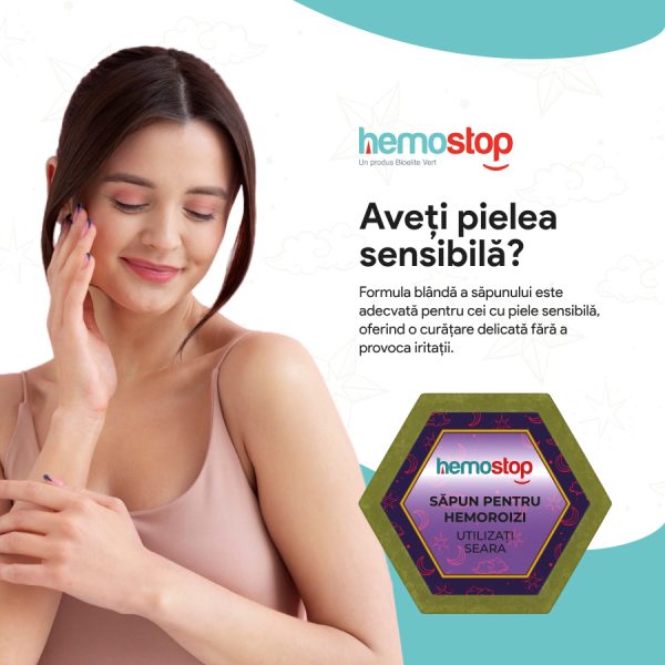 Sapun pentru hemoroizi, HemoStop® pentru seara, protectie, purificare, revitalizare, 100g - Image 15