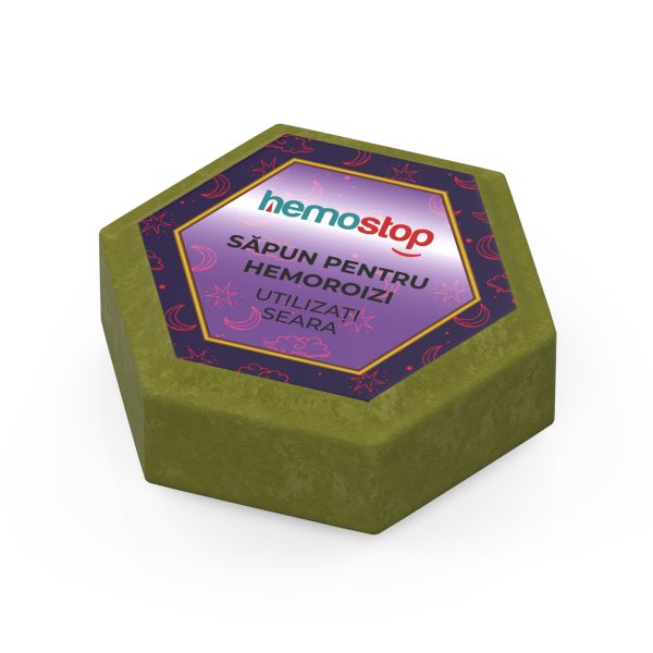 Sapun pentru hemoroizi, HemoStop® pentru seara, protectie, purificare, revitalizare, 100g - Image 4