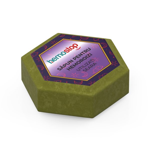 Sapun pentru hemoroizi, HemoStop® pentru seara, protectie, purificare, revitalizare, 100g - Image 5