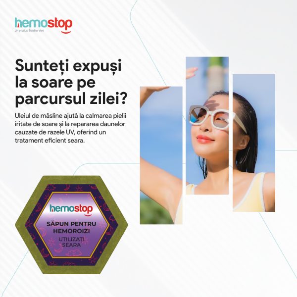 Sapun pentru hemoroizi, HemoStop® pentru seara, protectie, purificare, revitalizare, 100g - Image 16