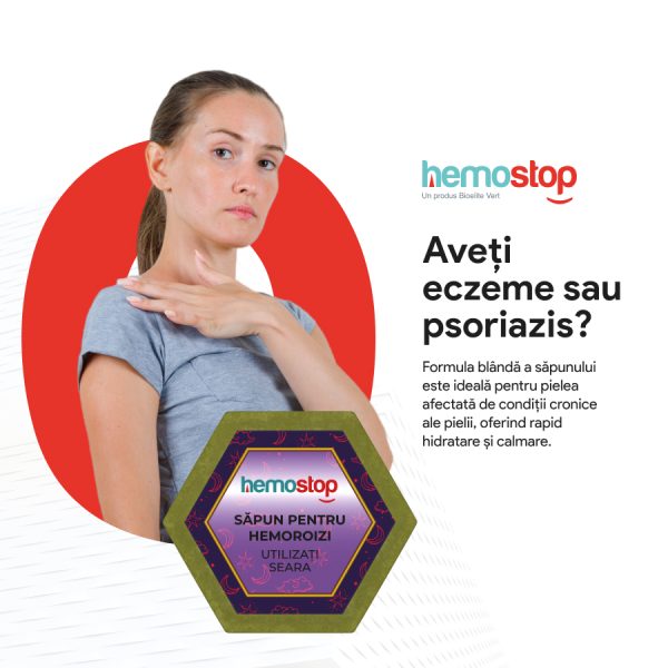Sapun pentru hemoroizi, HemoStop® pentru seara, protectie, purificare, revitalizare, 100g - Image 7